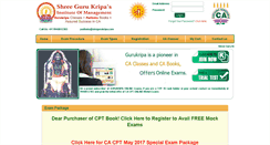 Desktop Screenshot of cacptonlinegurukripaexam.com